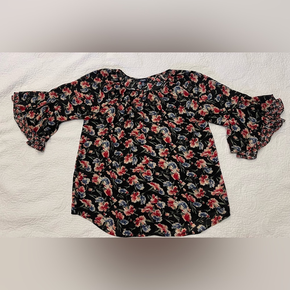 CHAPS Large floral blouse